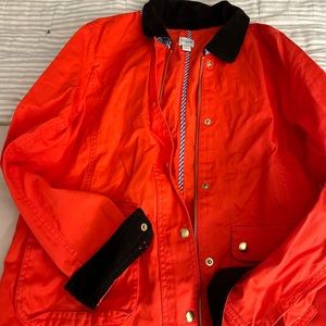 J crew red barn jacket fall